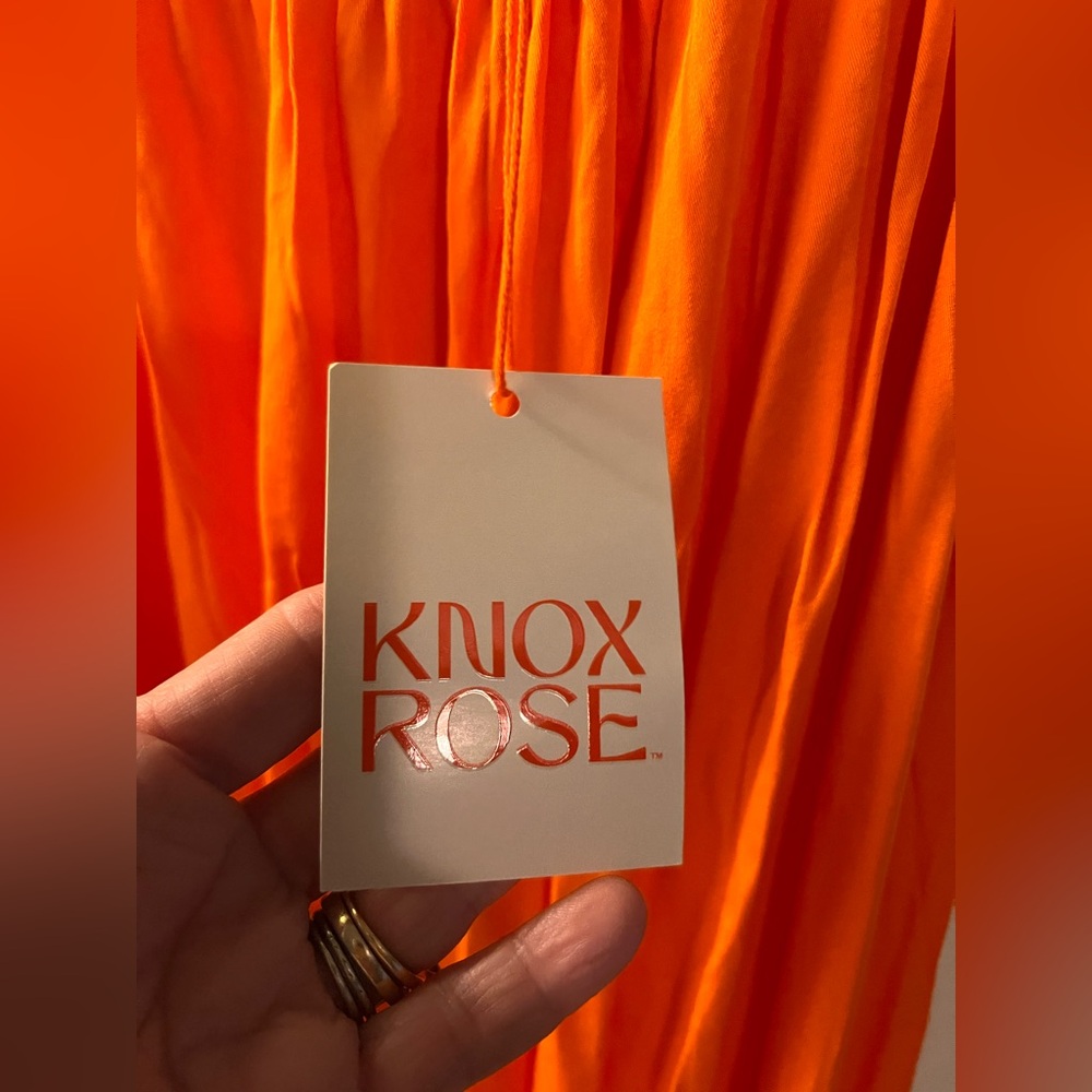 Knox Rose Plus Maxi Dress Orange Ombre Spaghetti-Strap 4X - Picture 10 of 11